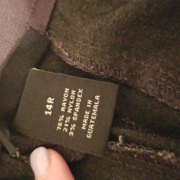 Gray Size 14R Dress Pants - Picture 4 of 4